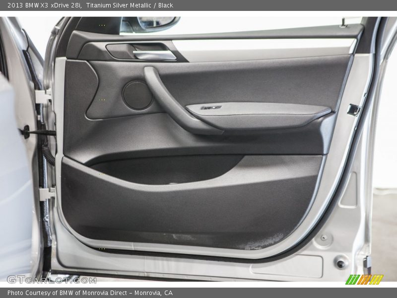 Titanium Silver Metallic / Black 2013 BMW X3 xDrive 28i