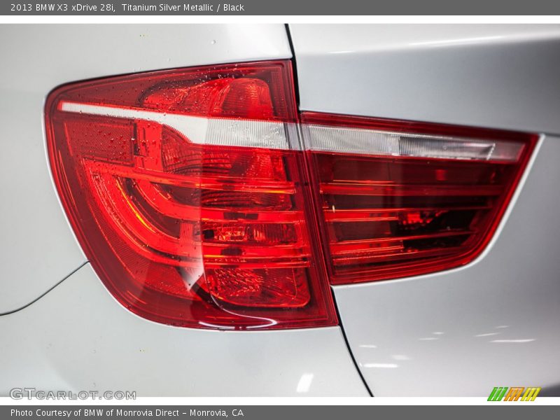 Titanium Silver Metallic / Black 2013 BMW X3 xDrive 28i