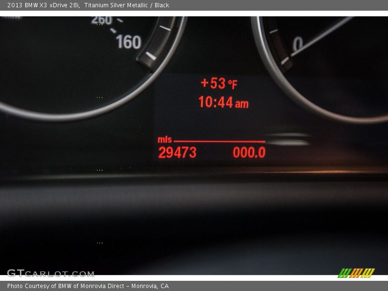 Titanium Silver Metallic / Black 2013 BMW X3 xDrive 28i