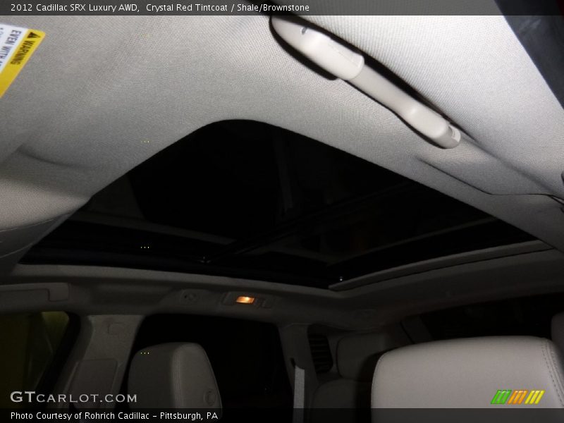 Crystal Red Tintcoat / Shale/Brownstone 2012 Cadillac SRX Luxury AWD