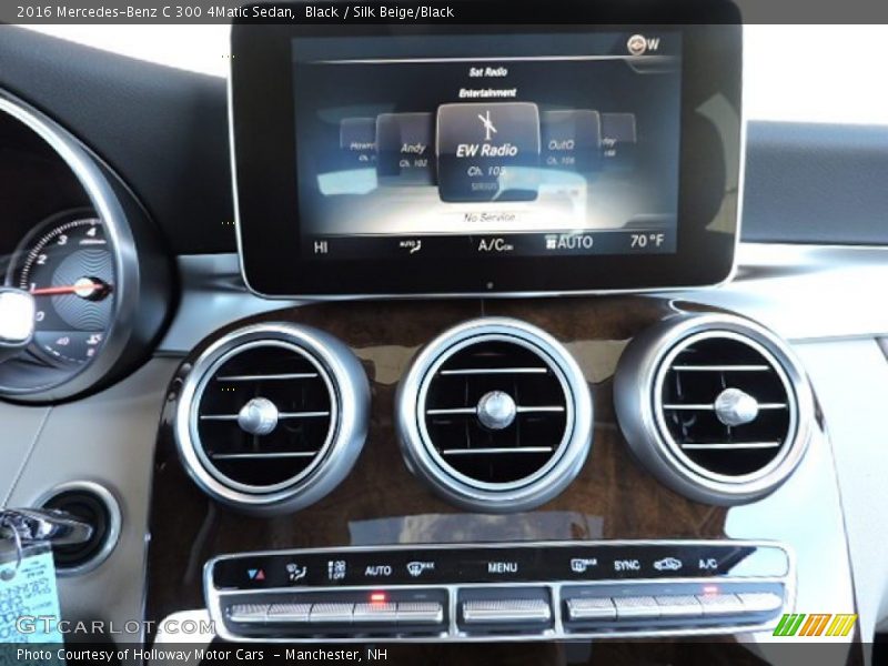 Black / Silk Beige/Black 2016 Mercedes-Benz C 300 4Matic Sedan