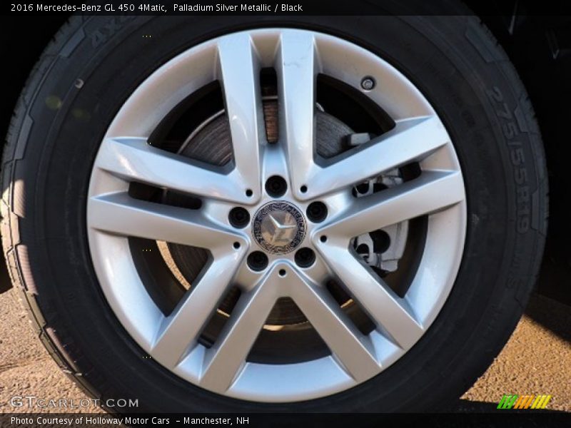 Palladium Silver Metallic / Black 2016 Mercedes-Benz GL 450 4Matic