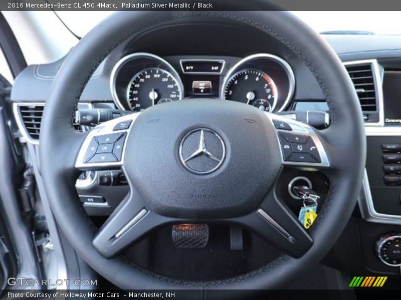 Palladium Silver Metallic / Black 2016 Mercedes-Benz GL 450 4Matic