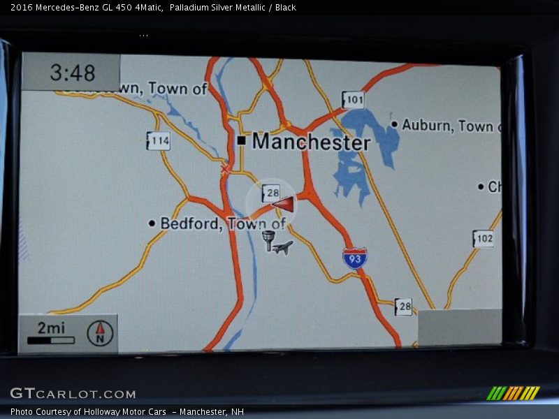 Palladium Silver Metallic / Black 2016 Mercedes-Benz GL 450 4Matic