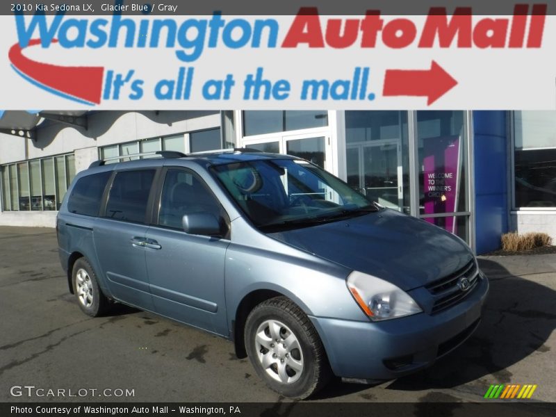 Glacier Blue / Gray 2010 Kia Sedona LX