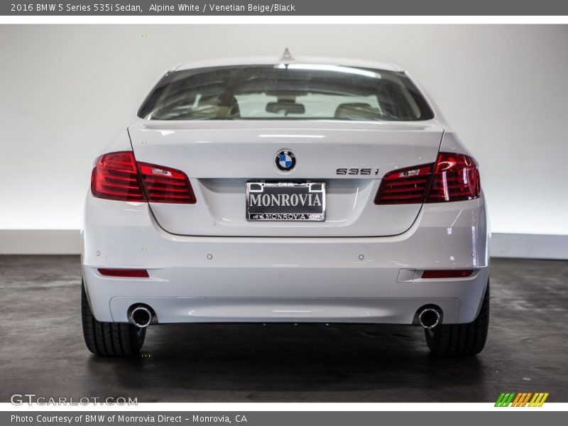Alpine White / Venetian Beige/Black 2016 BMW 5 Series 535i Sedan