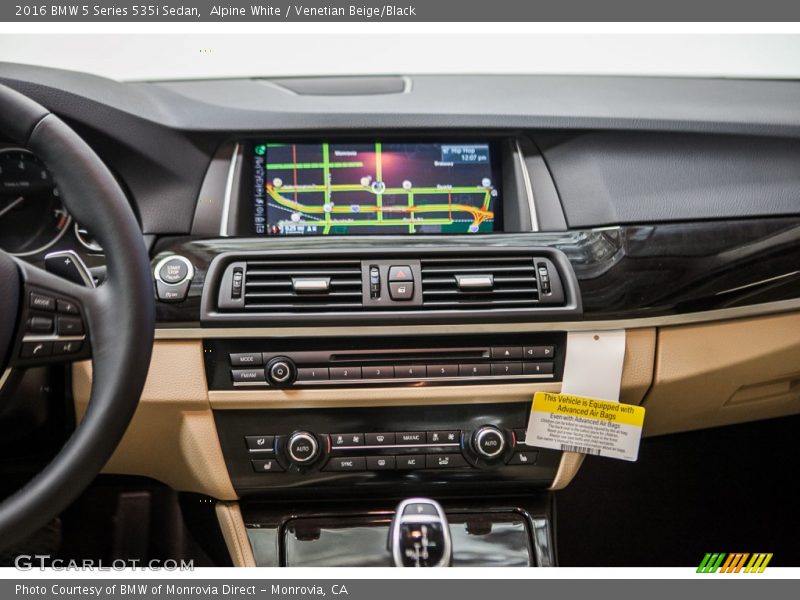 Alpine White / Venetian Beige/Black 2016 BMW 5 Series 535i Sedan