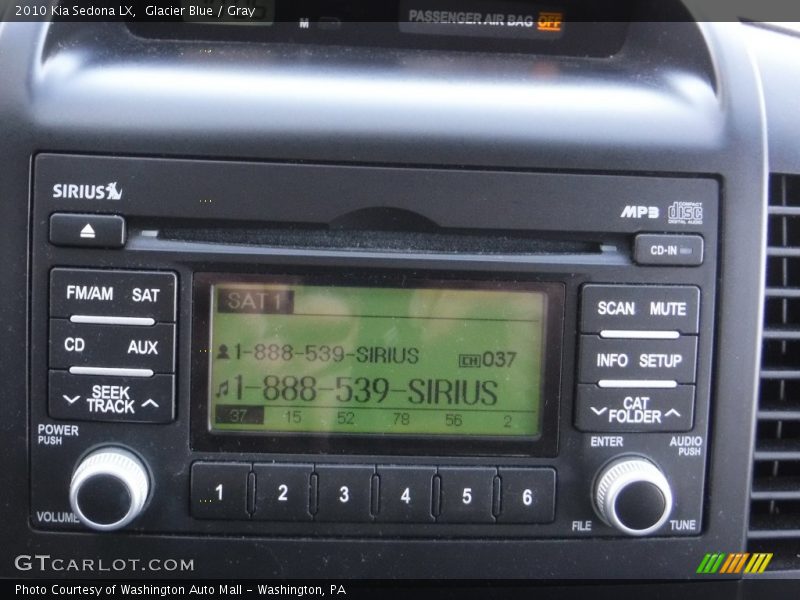 Glacier Blue / Gray 2010 Kia Sedona LX