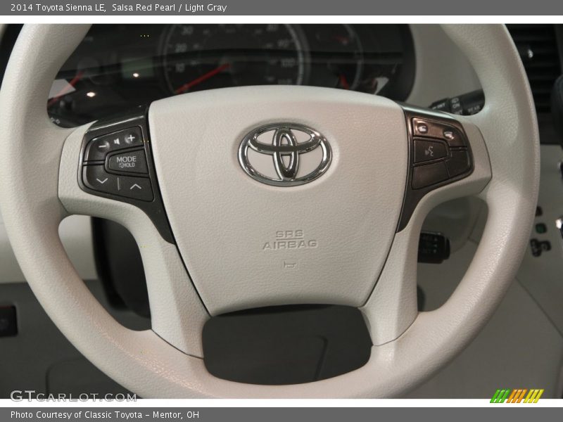 Salsa Red Pearl / Light Gray 2014 Toyota Sienna LE