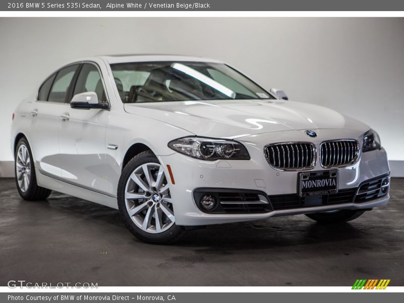 Alpine White / Venetian Beige/Black 2016 BMW 5 Series 535i Sedan