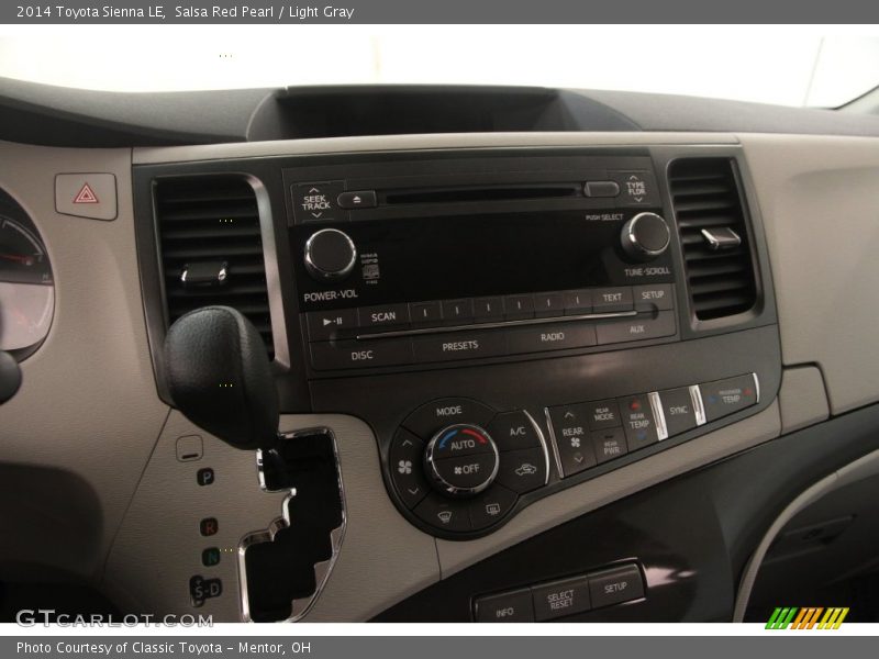 Salsa Red Pearl / Light Gray 2014 Toyota Sienna LE