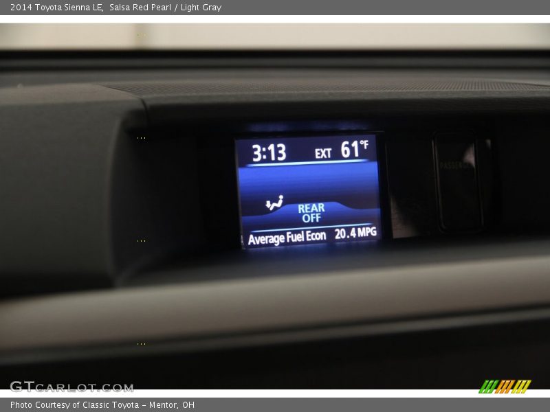 Salsa Red Pearl / Light Gray 2014 Toyota Sienna LE