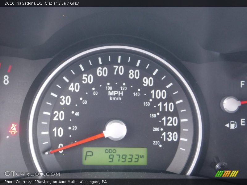 Glacier Blue / Gray 2010 Kia Sedona LX