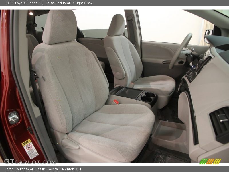 Salsa Red Pearl / Light Gray 2014 Toyota Sienna LE