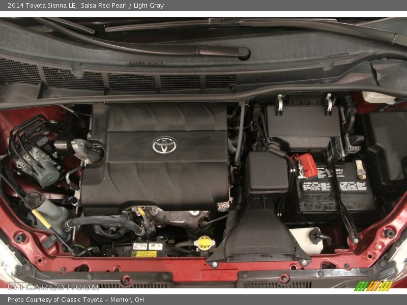 Salsa Red Pearl / Light Gray 2014 Toyota Sienna LE