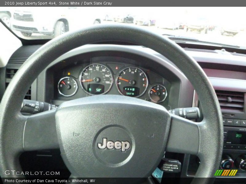 Stone White / Dark Slate Gray 2010 Jeep Liberty Sport 4x4