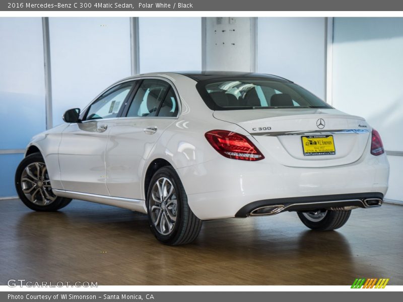 Polar White / Black 2016 Mercedes-Benz C 300 4Matic Sedan