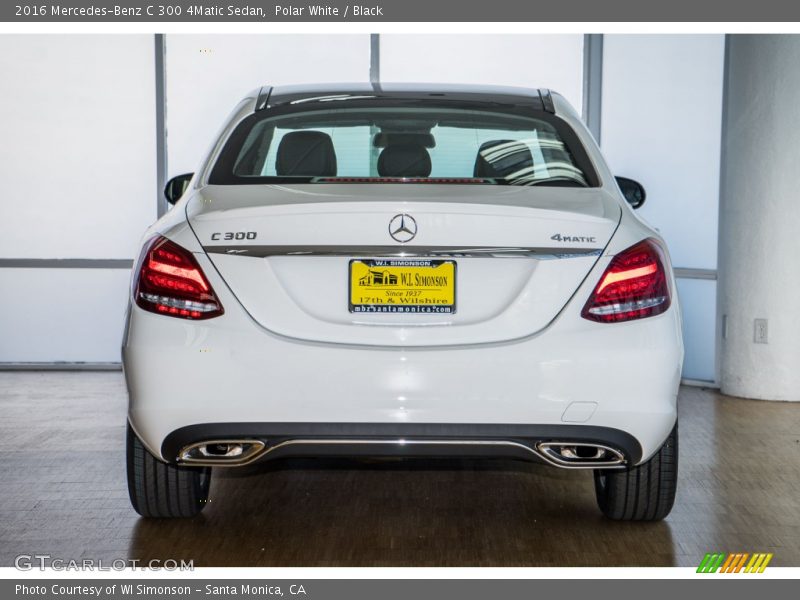 Polar White / Black 2016 Mercedes-Benz C 300 4Matic Sedan