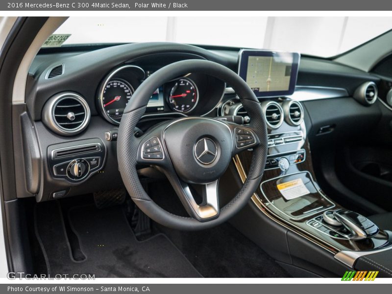 Polar White / Black 2016 Mercedes-Benz C 300 4Matic Sedan