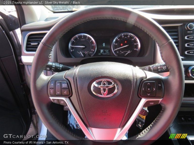 Silver Sky Metallic / Black 2015 Toyota Highlander LE