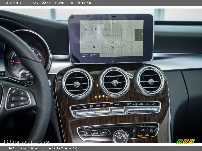 Polar White / Black 2016 Mercedes-Benz C 300 4Matic Sedan