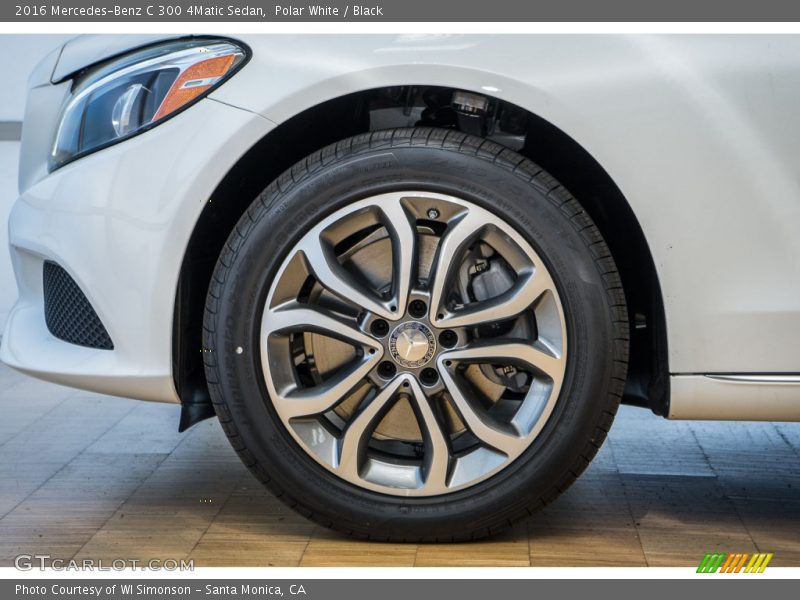 Polar White / Black 2016 Mercedes-Benz C 300 4Matic Sedan