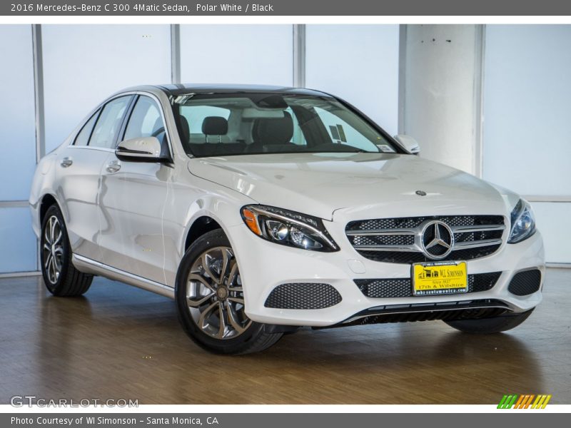 Polar White / Black 2016 Mercedes-Benz C 300 4Matic Sedan