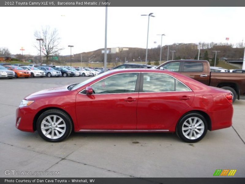 Barcelona Red Metallic / Ivory 2012 Toyota Camry XLE V6