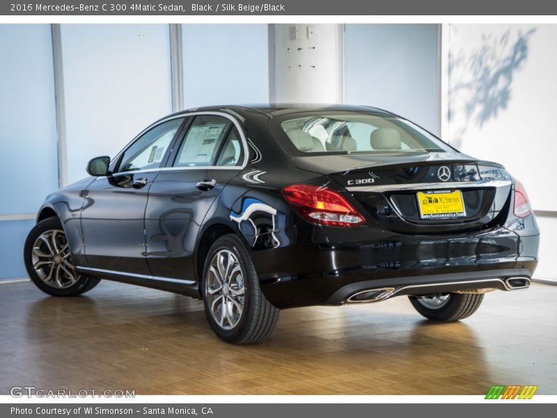 Black / Silk Beige/Black 2016 Mercedes-Benz C 300 4Matic Sedan