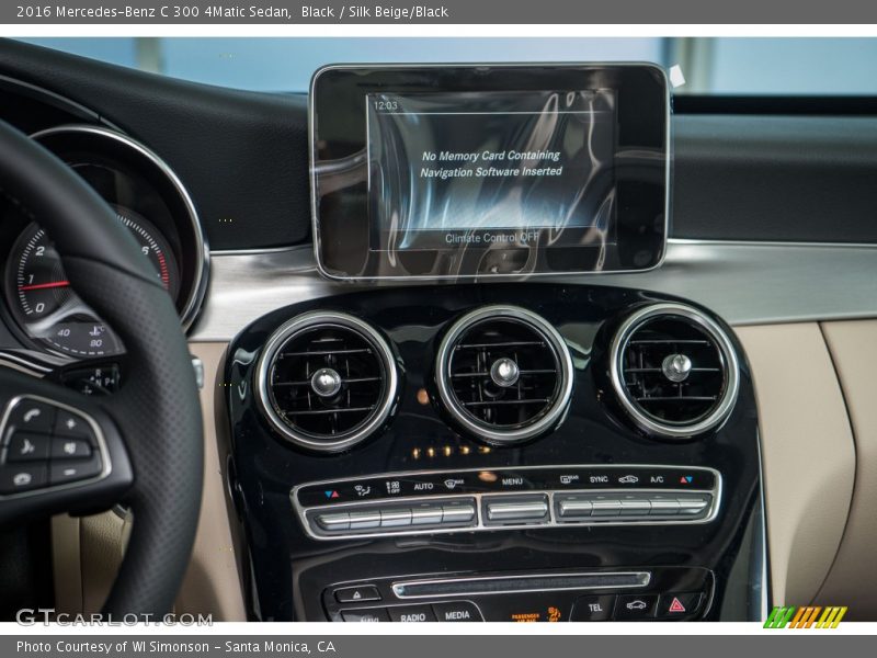 Black / Silk Beige/Black 2016 Mercedes-Benz C 300 4Matic Sedan