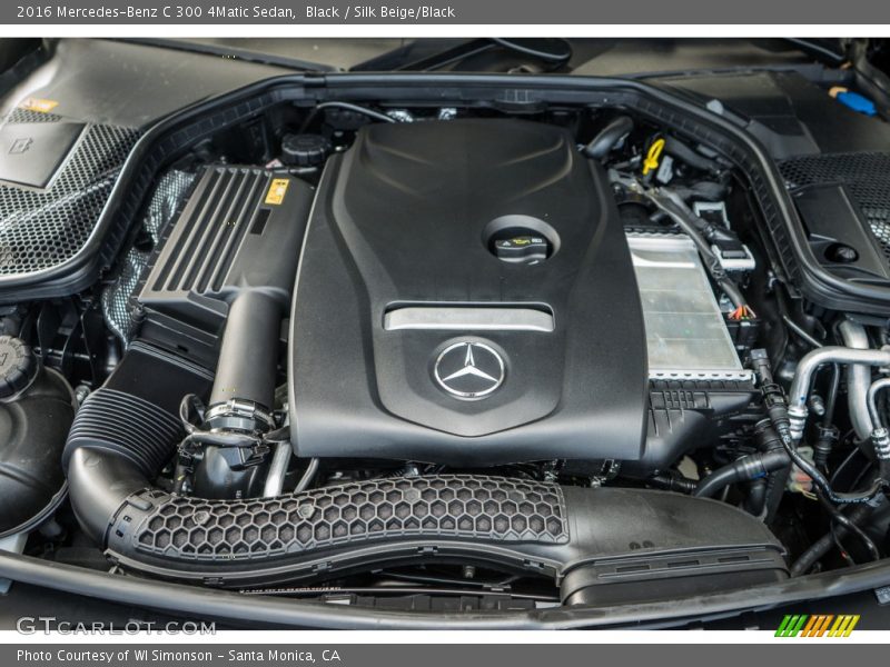 Black / Silk Beige/Black 2016 Mercedes-Benz C 300 4Matic Sedan
