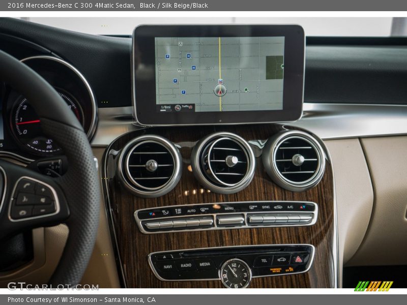 Black / Silk Beige/Black 2016 Mercedes-Benz C 300 4Matic Sedan