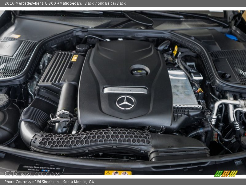 Black / Silk Beige/Black 2016 Mercedes-Benz C 300 4Matic Sedan