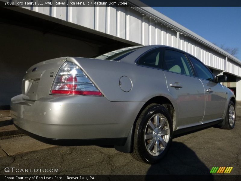 Silver Birch Metallic / Medium Light Stone 2008 Ford Taurus SEL AWD