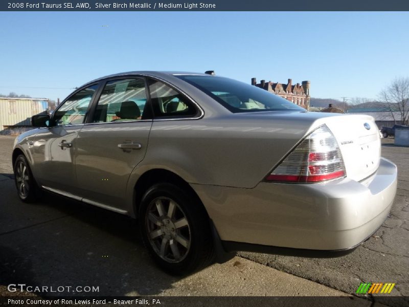 Silver Birch Metallic / Medium Light Stone 2008 Ford Taurus SEL AWD