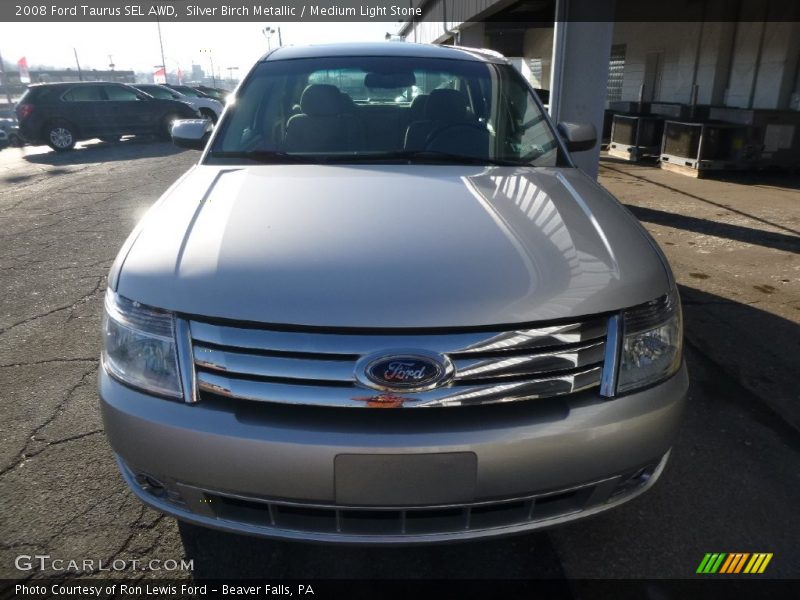 Silver Birch Metallic / Medium Light Stone 2008 Ford Taurus SEL AWD