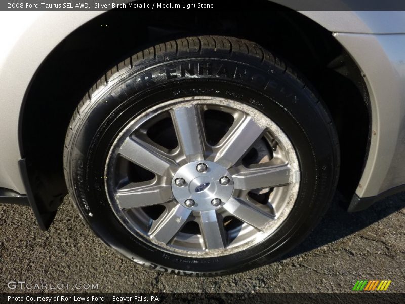 Silver Birch Metallic / Medium Light Stone 2008 Ford Taurus SEL AWD