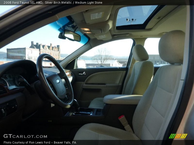 Silver Birch Metallic / Medium Light Stone 2008 Ford Taurus SEL AWD