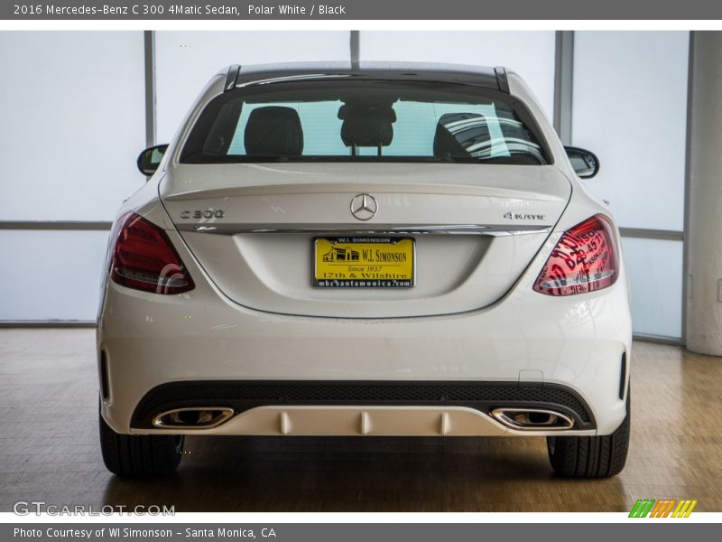 Polar White / Black 2016 Mercedes-Benz C 300 4Matic Sedan