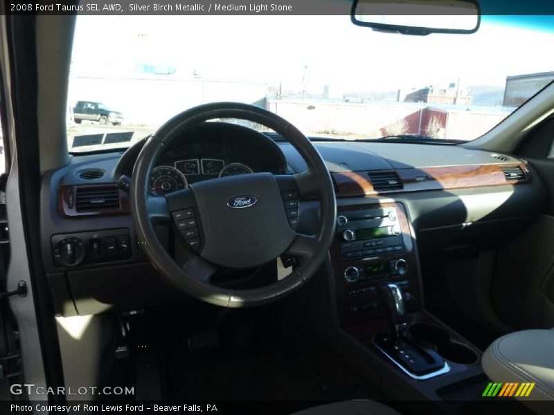 Silver Birch Metallic / Medium Light Stone 2008 Ford Taurus SEL AWD
