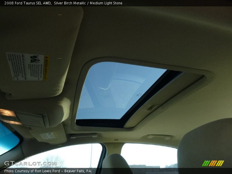 Silver Birch Metallic / Medium Light Stone 2008 Ford Taurus SEL AWD