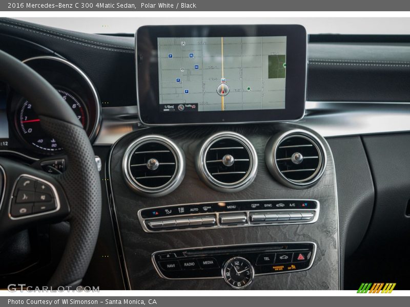 Polar White / Black 2016 Mercedes-Benz C 300 4Matic Sedan