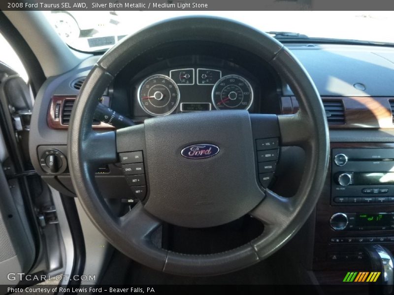 Silver Birch Metallic / Medium Light Stone 2008 Ford Taurus SEL AWD