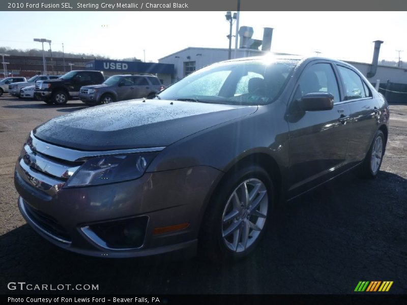 Sterling Grey Metallic / Charcoal Black 2010 Ford Fusion SEL