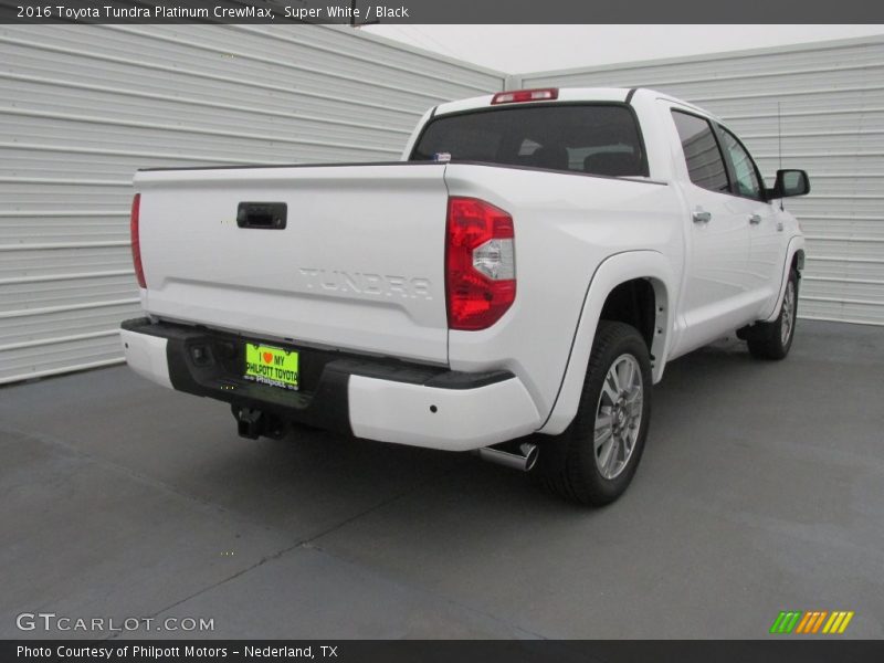 Super White / Black 2016 Toyota Tundra Platinum CrewMax