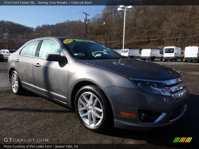 Sterling Grey Metallic / Charcoal Black 2010 Ford Fusion SEL