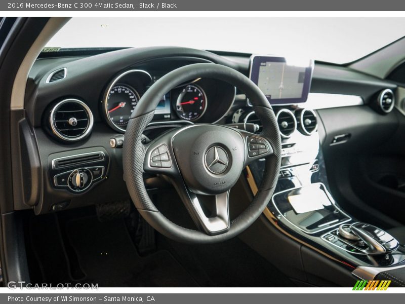 Black / Black 2016 Mercedes-Benz C 300 4Matic Sedan