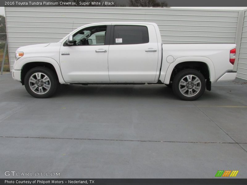 Super White / Black 2016 Toyota Tundra Platinum CrewMax
