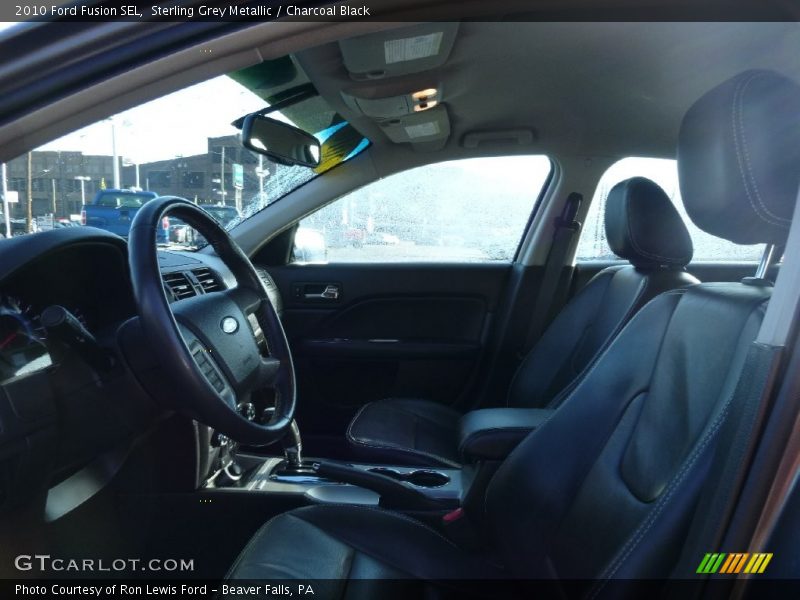 Sterling Grey Metallic / Charcoal Black 2010 Ford Fusion SEL