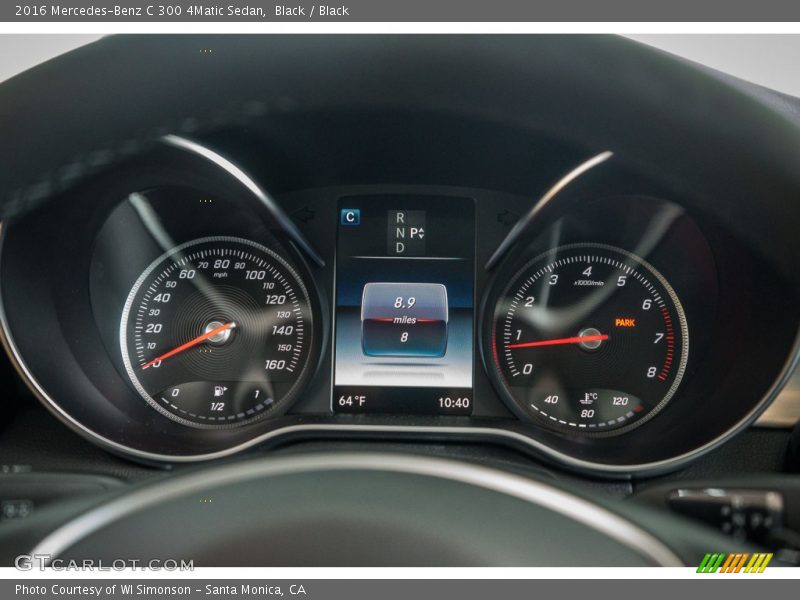 Black / Black 2016 Mercedes-Benz C 300 4Matic Sedan